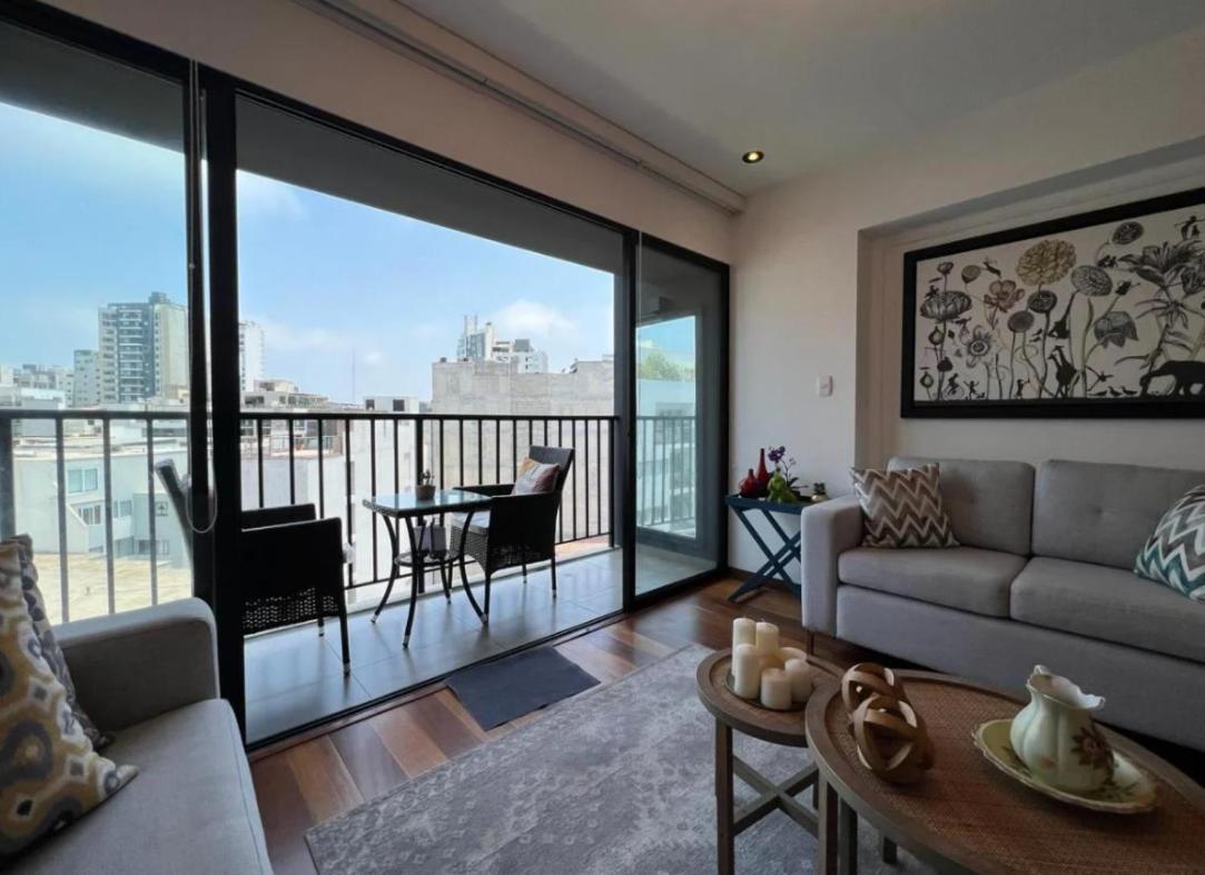 Exclusivo Y Moderno Depa En Miraflores Vista Al Mar Y A La Ciudad Amoblado Apartments Lima Ngoại thất bức ảnh