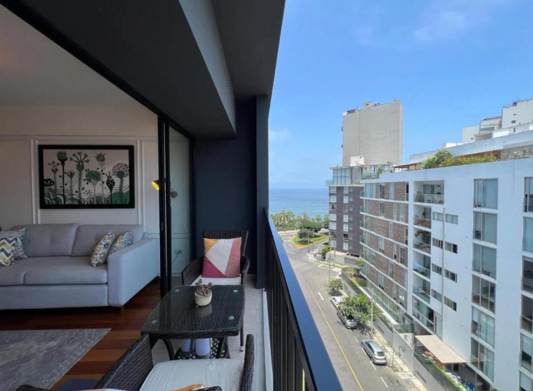 Exclusivo Y Moderno Depa En Miraflores Vista Al Mar Y A La Ciudad Amoblado Apartments Lima Ngoại thất bức ảnh